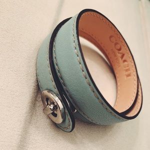 COACH leather wrap bracelet
